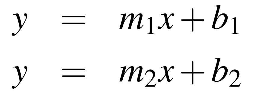 Line equation pair
