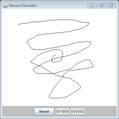 Mouse odometer program